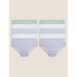 Marks Spencer Girls Cotton Solid High