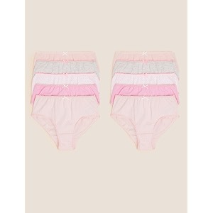 Marks Spencer Girls Cotton Solid High