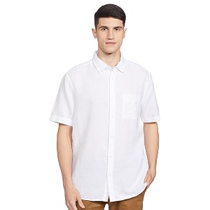 Marks Spencer Mens Solid Relaxed Fit