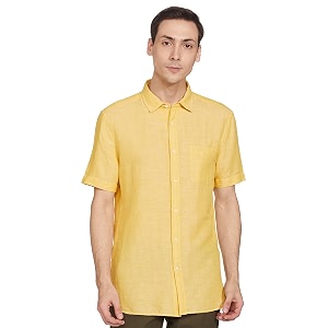 Marks Spencer Mens Solid Linen Blend