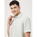 Marks amp Spencer Mens Striped Linen Blend