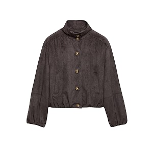 Marks Spencer Suedette Funnel Neck Short