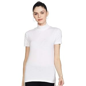 Marks Spencer Womens Solid Cotton Blend