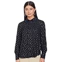 Marks amp Spencer Womens Printed Polyester Collared