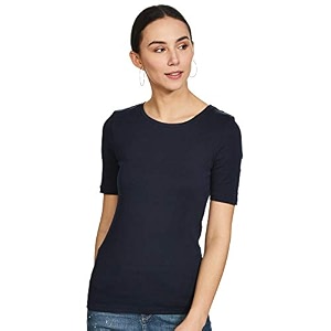 Marks Spencer Womens Solid Cotton Crew