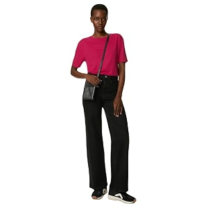 Marks Spencer Womens Solid Polyester Blend