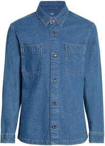 MARKS SPENCER Men Solid Casual Blue