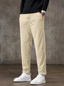 Marmic Fab Straight Fit Men Beige Trousers