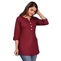 Maroon Women39s Ethnic Casual Top for Regular