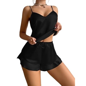 Marquisa Satin Flare Sexy pajama setSilk night