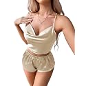 Marquisa Satin Flare Sexy pajama setSilk night
