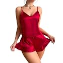 Marquisa Satin Flare Sexy Pajama SetSilk Night
