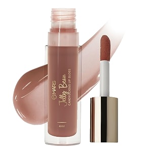mars candylicious sheer lip gloss for women  hydrating amp high shine  lightweight  non-sticky  enriched with vitamin-e hyaluronic acid amp avocado ester 40ml 05-jelly bean
