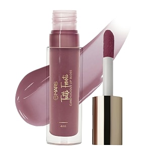 mars candylicious sheer lip gloss for women  hydrating amp high shine  lightweight  non-sticky  enriched with vitamin-e hyaluronic acid amp avocado ester 40ml 02-tutti frooti