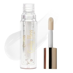mars candylicious sheer lip gloss for women  hydrating amp high shine  lightweight  non-sticky  enriched with vitamin-e hyaluronic acid amp avocado ester 40ml 04-candy floss