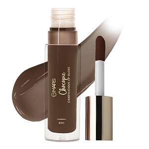 mars candylicious sheer lip gloss for women  hydrating amp high shine  lightweight  non-sticky  enriched with vitamin-e hyaluronic acid amp avocado ester 40ml 06-chocopie