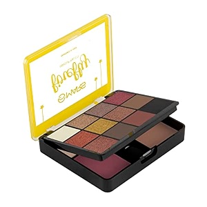 mars firefly makeup kit with 12 eyeshadowshighlighter blusher and bronzer highly pigmented  free applicator amp mirror  eye and face palette for women 260 gm shade-2