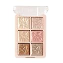 MARS Glowzilla 6 Colour Highlighter Palette | Ultra Blendable &amp; Long Lasting | Blinding Glow (12.0gm) (Shade-03)