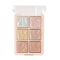 MARS Glowzilla 6 Colour Highlighter Palette | Ultra Blendable &amp; Long Lasting | Blinding Glow (12.0gm) (Shade-01)