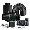MARS HYDRO 4" Grow Tent Exhaust Fan kit with T&H iControl Controller