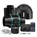MARS HYDRO 6" Grow Tent Exhaust Fan kit with T&H iControl Controller