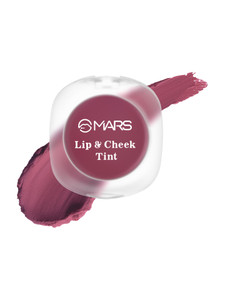 mars lip  cheek tint for bold pop color  demi matte finish  dual function