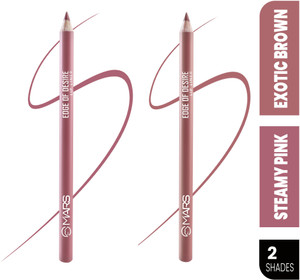 mars matte lip liner  smooth application long lasting  travel friendly lip pencil steamy pink  exotic brown