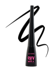 mars skyline liquid eye liner  black  long lasting  matte finish  smudge proof 45 ml