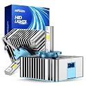 Marsauto D5S D5R HID Bulbs, 10X Brightness, 60,000LM 6500K White for HID Xenon Bulb, Plug and Play, Pack of 2