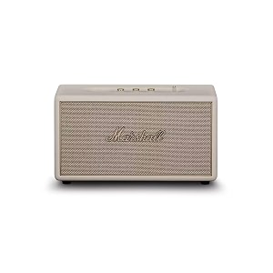 marshall stanmore iv wired connectivity home speaker with bluetooth 53 with auracast amp rca or 35mm input - cream