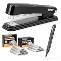 Marsrock Heavy Duty Stapler for Desk with 50 Sheet, 3000 Staples, Black