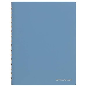 maruman septcouleur spiral notebook 200 pages a6 3mm grid blue