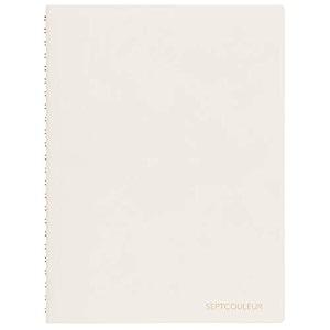 maruman septcouleur notebook a5 3mm grid 100 sheets  200 pages crisp white n768-06 made in japan crisp white