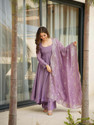 Maruti Creation Women Kurta Palazzo Dupatta Set