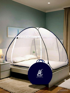 maruti enterprise double bed  big large super folding portable insect mosquito net tent polyester washable adults mosquito net