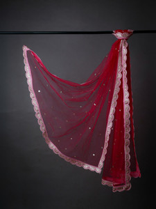 maruti krupa enterprise net embroidered women dupatta