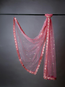 maruti krupa enterprise net embroidered women dupatta