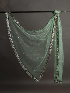 maruti krupa enterprise net embroidered women dupatta