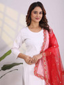 MARUTI KRUPA ENTERPRISE Net Embroidered Women Dupatta
