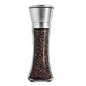 Marve Beautiful Stainless Steel Salt &amp; Pepper Grinders Refillable Set - Salt/Spice Shakers with Adjustable Coarse Mills - Easy Clean Ceramic Grinders with Funnel (Big Pepper Mill 1 Pcs)