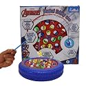 Marvel Avengers Musical Fishing Game for Kids, Battery Operated Rotating Board with 21 Fishes &amp; 4 Fishing Poles, Interactive Educational Toy|Birthday Gift for Boys &amp; Girls Ages 3+, Red