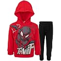 Marvel Avengers Spider-Man Fleece Pullover Hoodie and Jogger Pants Outfit Set Toddler to Big Kid Sizes (2T - 18-20)