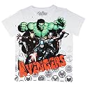 Marvel Avengers by Wear Your Mind Boy's Printed Regular fit T-Shirt (DMA0009_White 3-4 Years)