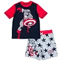 Marvel Boys' 2-Piece Rash Guard and Swim Trunks Set Toddler to Big Kid