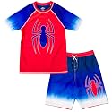 Marvel Boys' 2-Piece Rash Guard and Swim Trunks Set Toddler to Big Kid