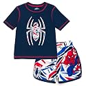 Marvel Boys' 2-Piece Rash Guard and Swim Trunks Set Toddler to Big Kid
