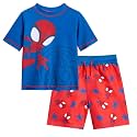 Marvel Boys' 2-Piece Rash Guard and Swim Trunks Set Toddler to Big Kid