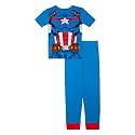 Marvel Boys' 2-piece Snug-fit Cotton Matching Holiday Pajama Set, Soft &amp; Cute for Kids
