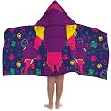 Marvel Iron Man and Friends Kids Hooded Towel Costume Bath Wrap, Purple