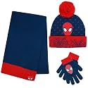 Marvel Spider-Man Kids Winter Hat Snow Gloves and Scarf for Boys, 3 PC Set